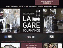 Tablet Screenshot of la-gare-gourmande.fr